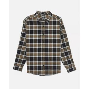 Hurley Portland Organic Flannel Plaid ButtonUp Long Sleeve Shirt 100% Cotton XXL